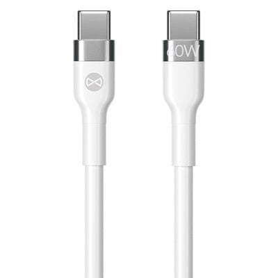 Kabel USB Typ-C - USB Typ-C FOREVER Flexible 60W 1 m Biały