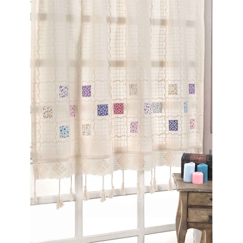 Kremowa firanka 300x200 cm Buldan – Oyo Concept
