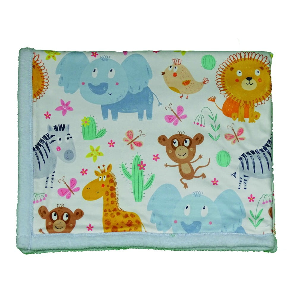 Jasnoniebieski koc dziecięcy 80x100 cm – OYO kids