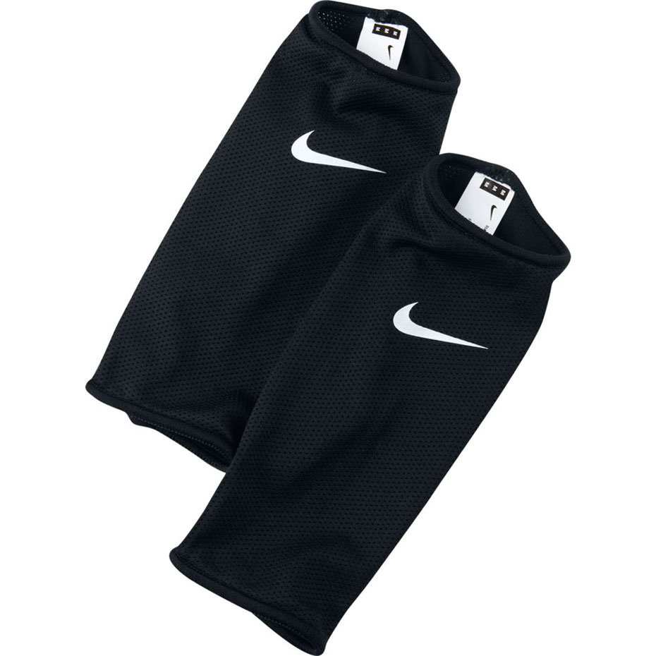 Nike, Rękawy Do Ochraniaczy Piłkarskich, Guard Lock Sleeves, Czarne, Rozmiar - Xs