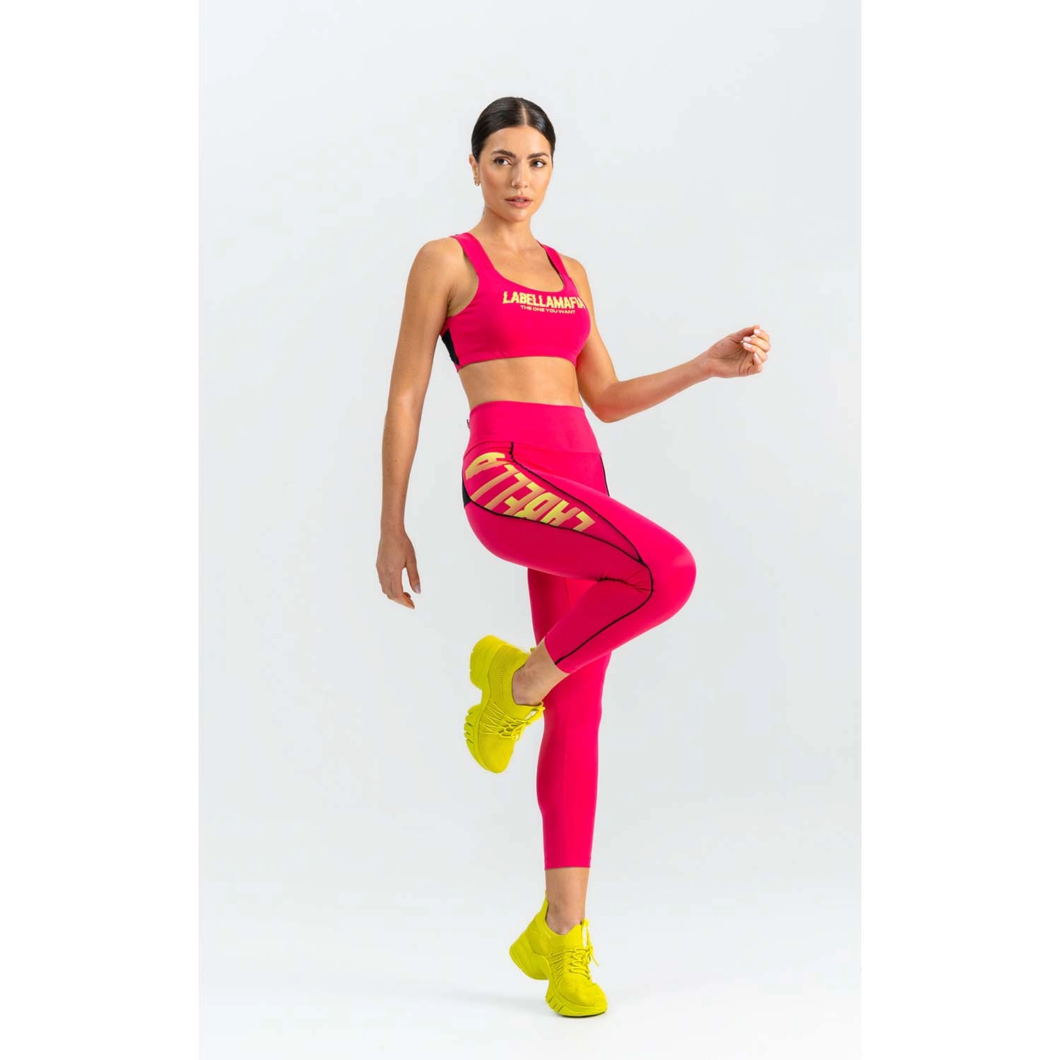 Legginsy damskie LABELLAMAFIA LEGGING MOVEMENT PINK