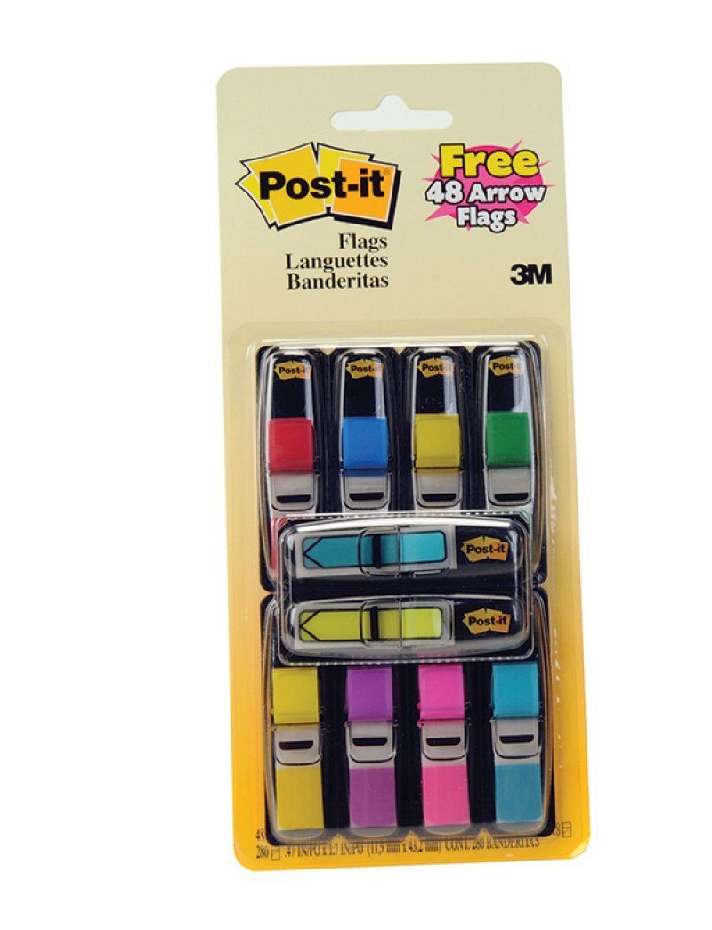 Zakładki Post-It, mix, 10 sztuk