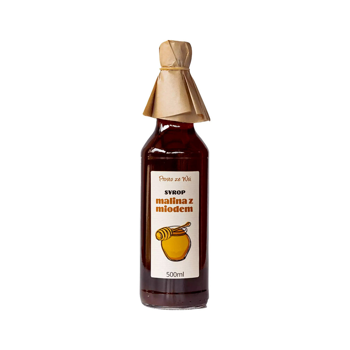 Syrop malinowy z miodem 0.5 l