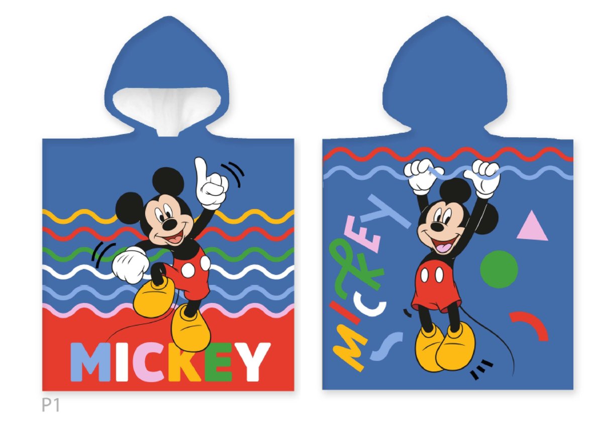 Carbotex, ręcznik poncho 55X110 cm, DISNEY MYSZKA MICKEY