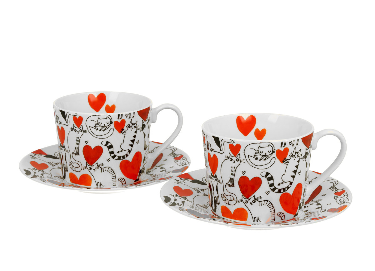 Filiżanki ze spodkami 230 ml k