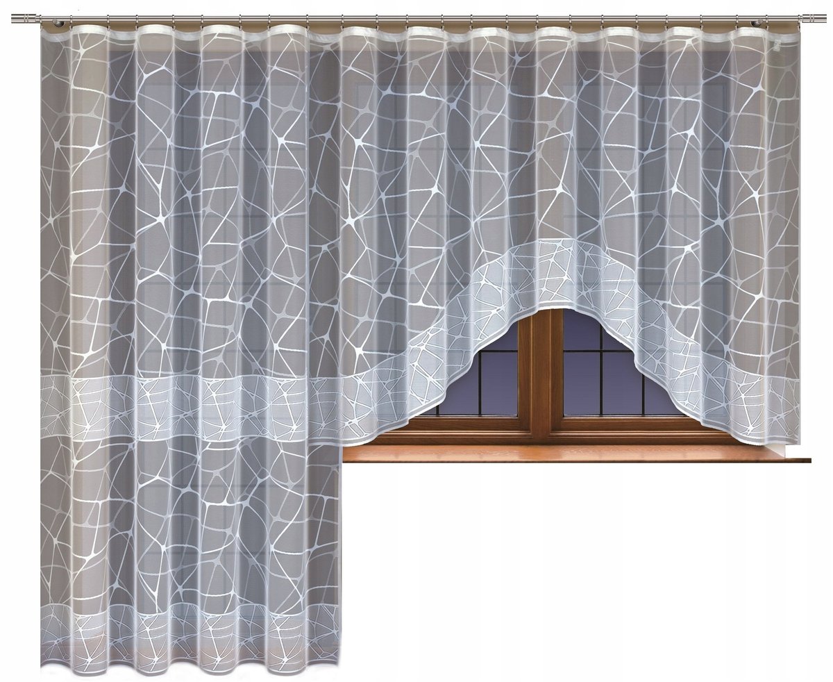 Kpl. firan wzór 23830 200x250+300x160cm (2 firany)