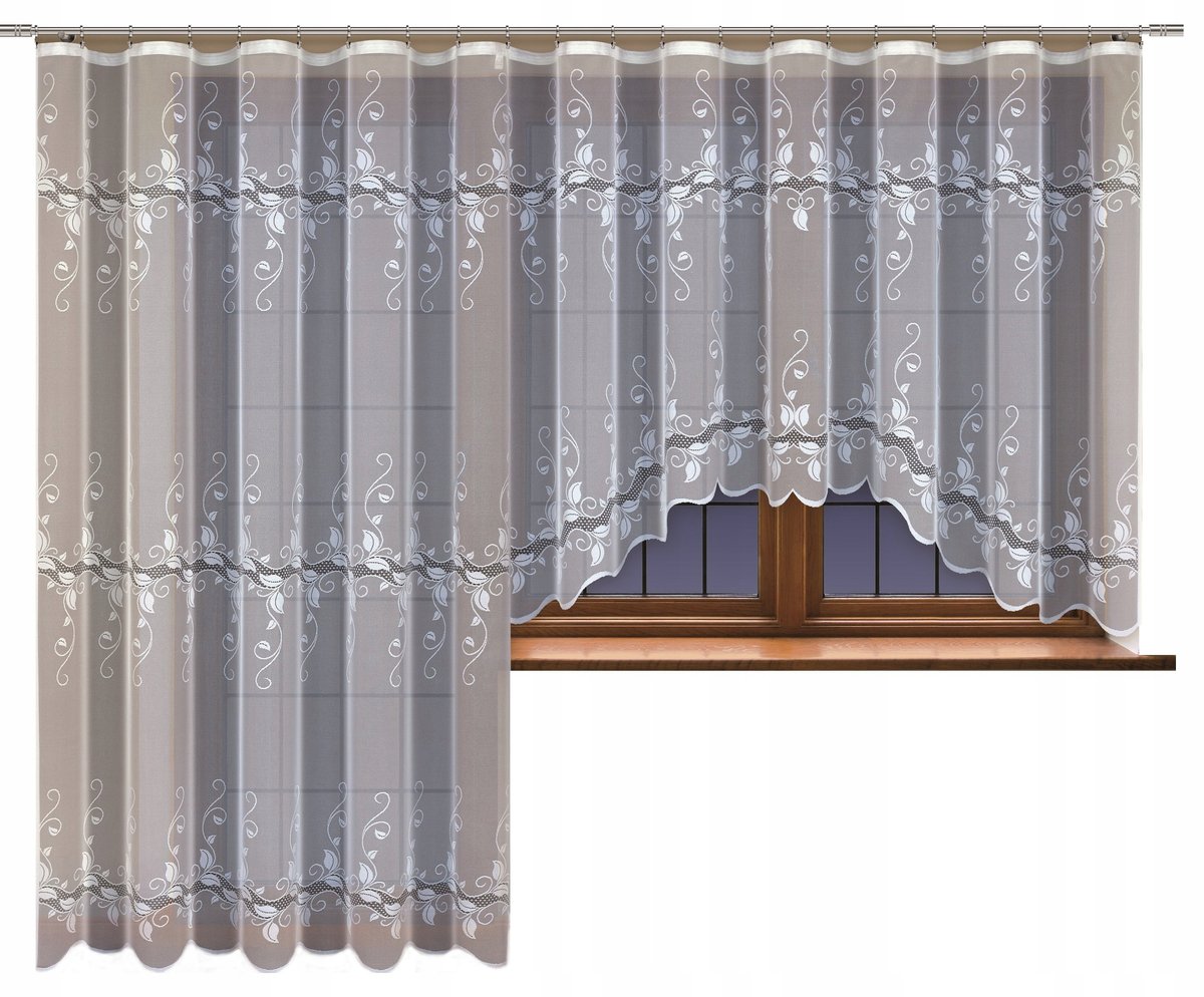 Kpl. firan wzór 23137 200x230+300x160cm (2 firany)