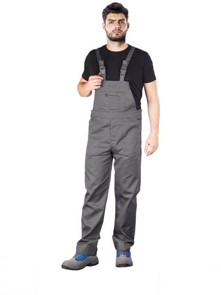 Spodnie ochronne robocze ogrodniczki szare roz. 52