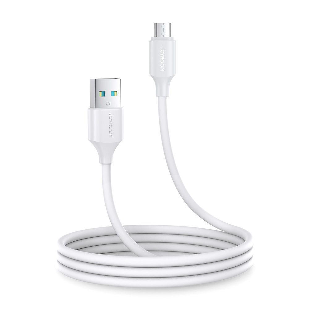 Joyroom kabel USB-A - Micro USB 480Mb/s 2.4A 1m biały S-UM018A9