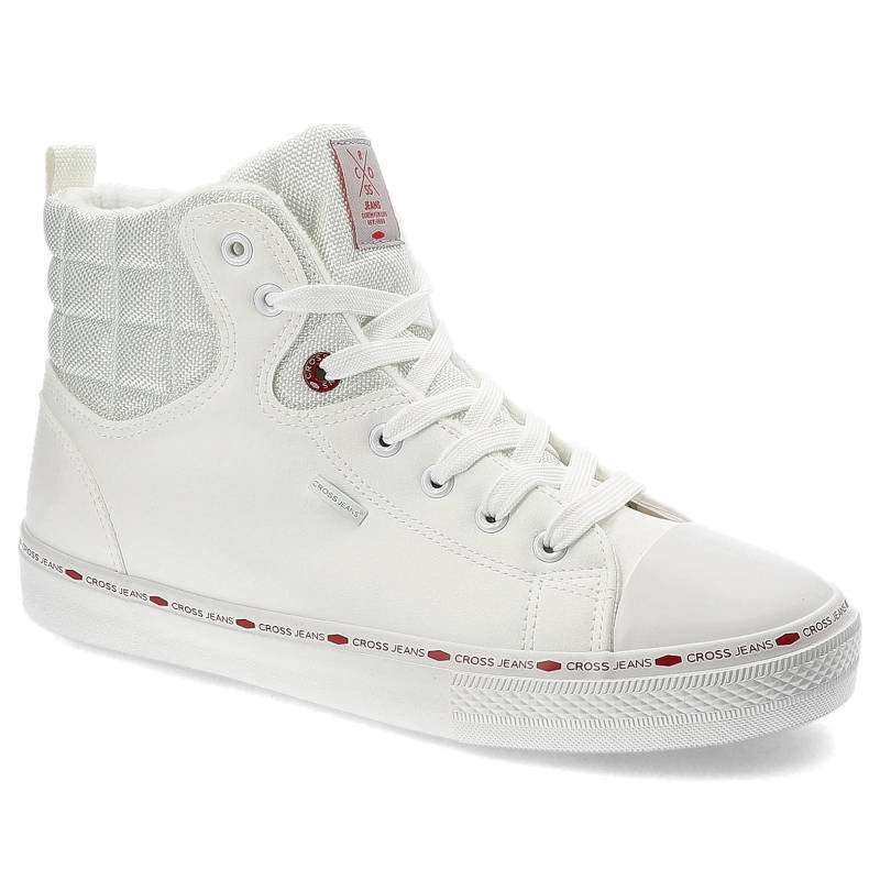 Damskie trampki wysokie Cross Jeans KK2R4060C 40 Białe (8697319352412)