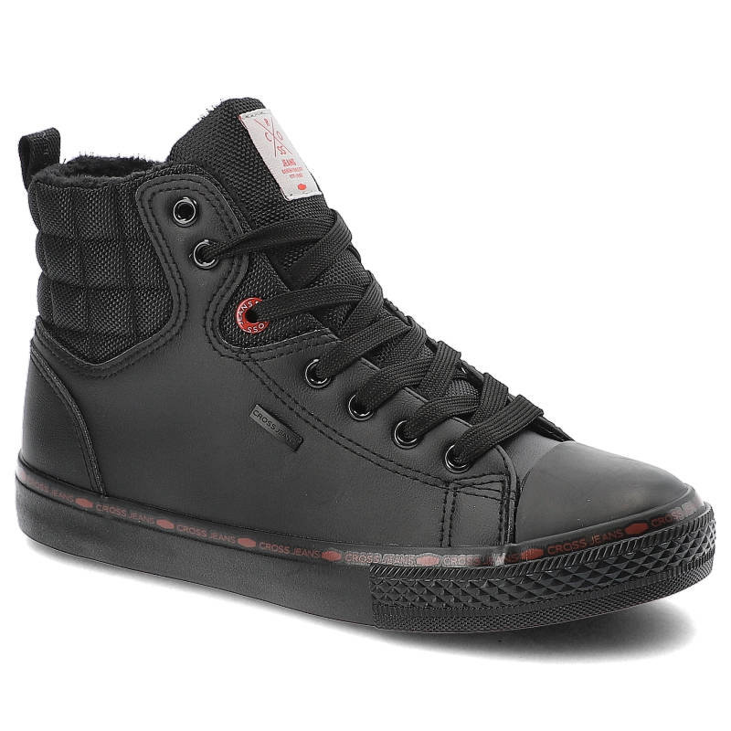 Damskie trampki wysokie Cross Jeans KK2R4058C 37 Czarne (8697319352320)