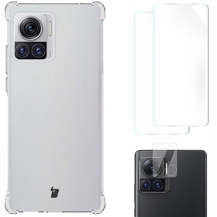 Bizon Etui Case Clear Pack do Motorola Moto Edge 30 Ultra przezroczyste