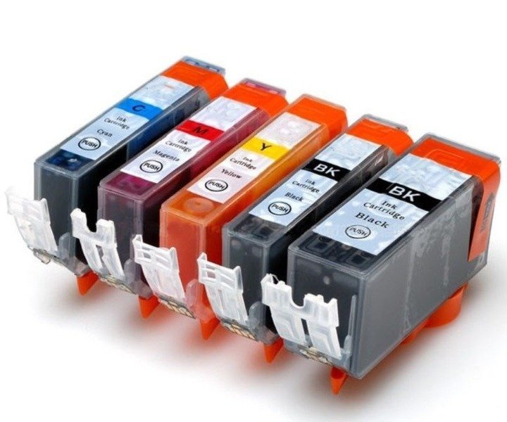 5x tusze do drukarki Canon Pixma PGI-520 CLI-521