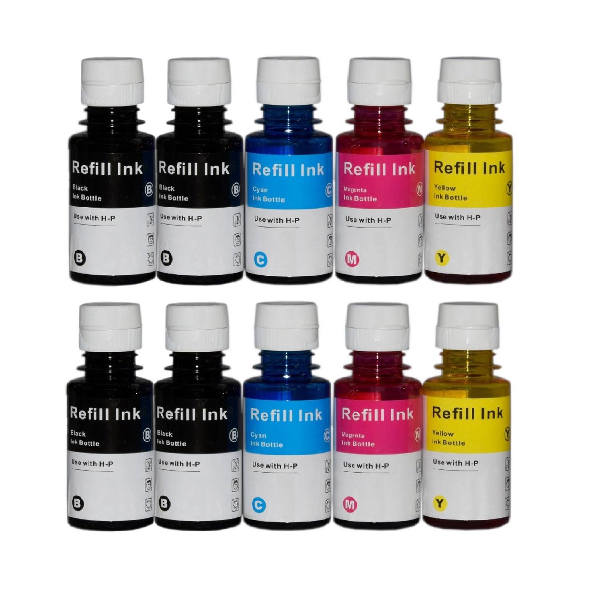 Zestaw 10x tusz do HP GT51 / GT52 INK TANK 315 410 415 419 CMYK zamienniki