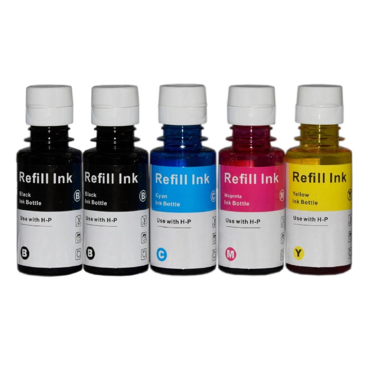 Zestaw 5X Tusz Do Hp Gt51 / Gt52 Ink Tank 315 410 415 419 Cmyk Zamienniki