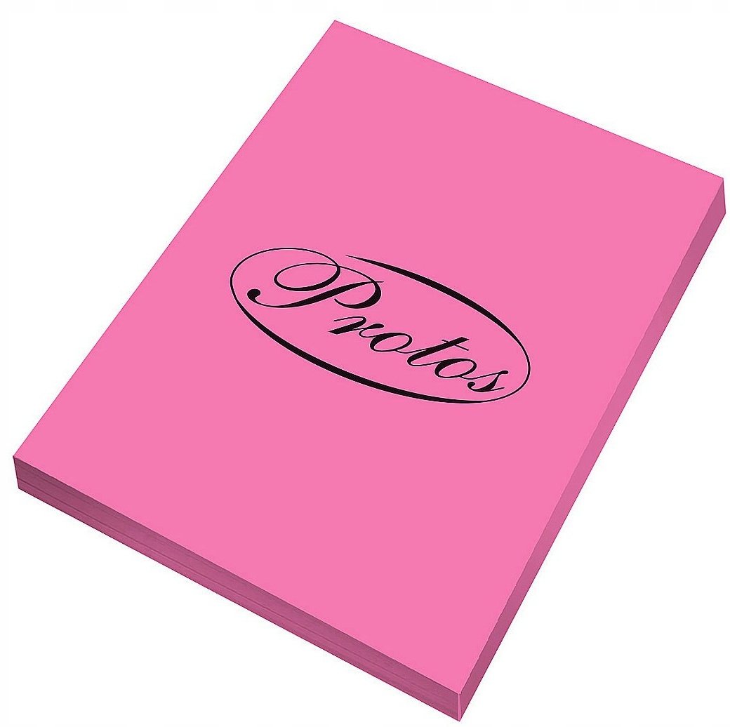 . Papier kolorowy Protos A4 różowy 160g 50 ark
