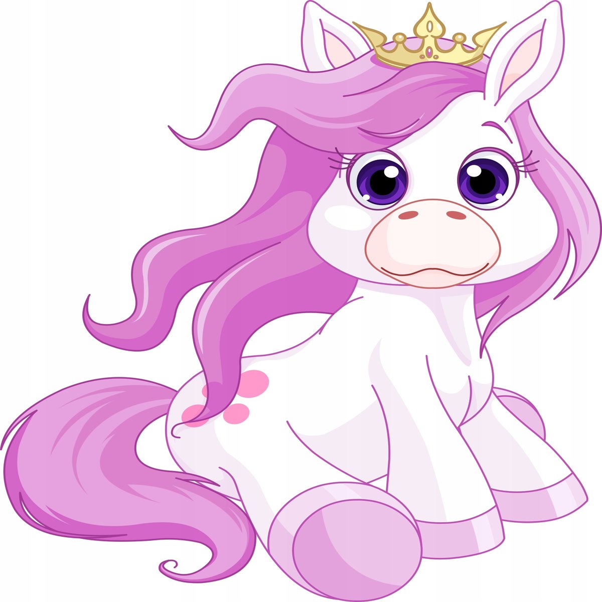 Naklejka na ścianę dla dzieci konik Kucyk Pony 10, 50x50 cm