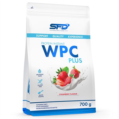 SFD Wpc protein plus 700g Biała czekolada-truskawka