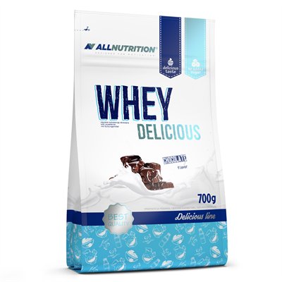 Allnutrition Whey Delicious Protein 700 g truskawkowo waniliowy