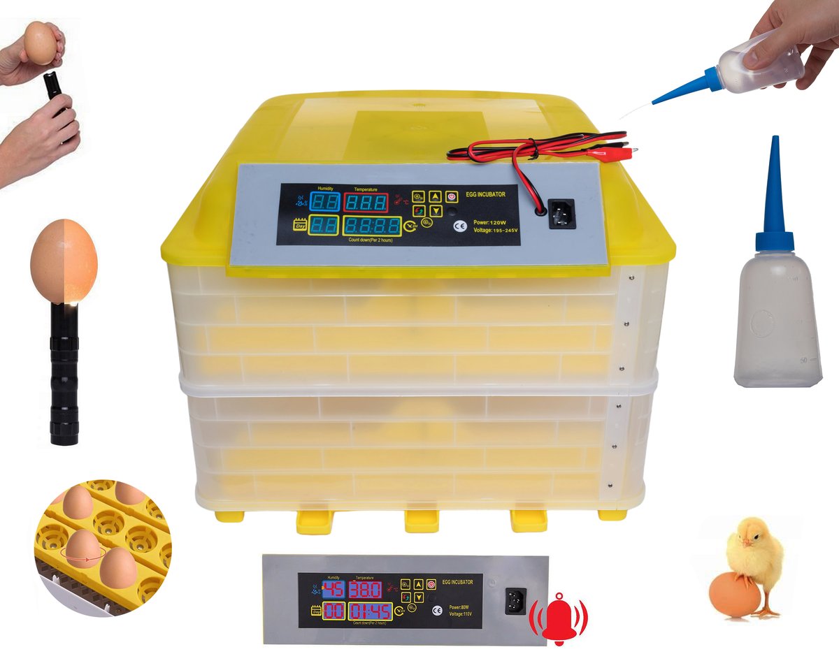Inkubator na 112 jaj klujnik wylęgarka 120W
