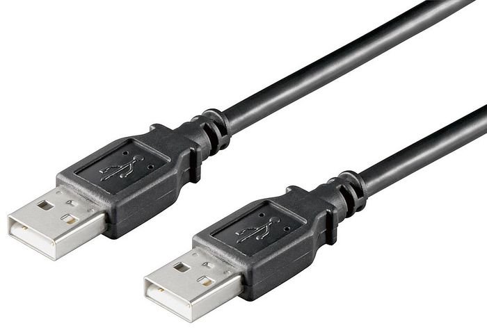 Kabel USB MicroConnect USB2.0 A-A 5M M-M BLACK USBAA5B