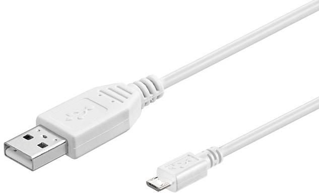 MicroConnect Kabel USB USB-A microUSB 5m biały USBABMICRO5W USBABMICRO5W