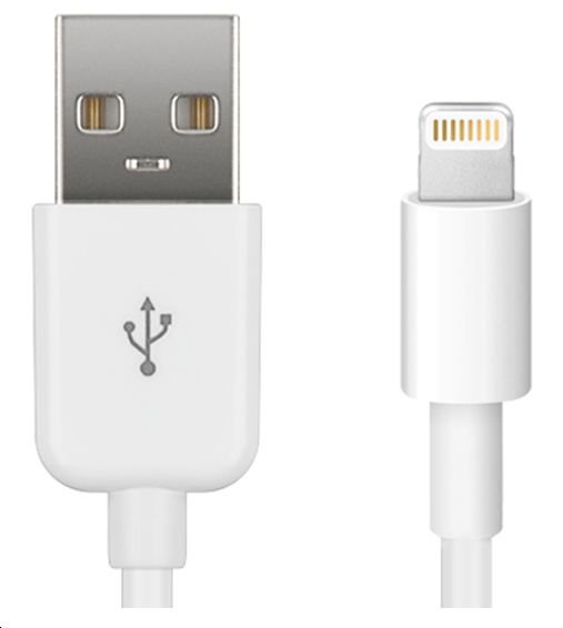 Kabel USB MicroConnect Lightning 0.5m Biały LIGHTNING0.5