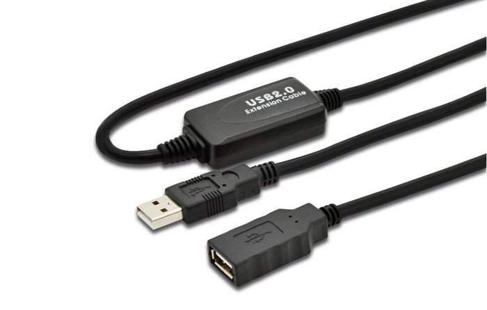 Kabel USB MicroConnect Active USB 2.0 cable A-A M-F USB2.0AAF10A