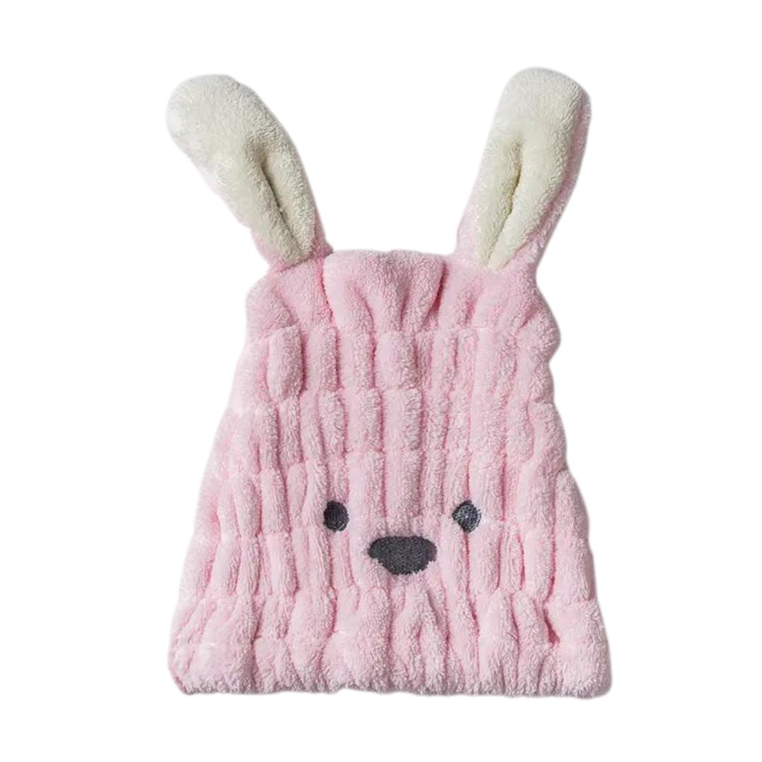 RĘCZNIK TURBAN DO SUSZENIA WŁOSÓW MIKROFIBRA MIŚ RÓŻOWY