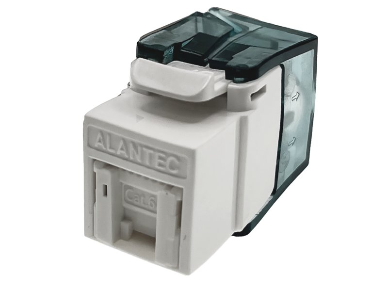Moduł keystone RJ45 beznarzędziowy UTP kat.6 ALANTEC Plus - badanie jakości INTERTEK (USA) - PODWYŻSZONE PARAMETRY TRANSMISYJNE  - ALANTEC