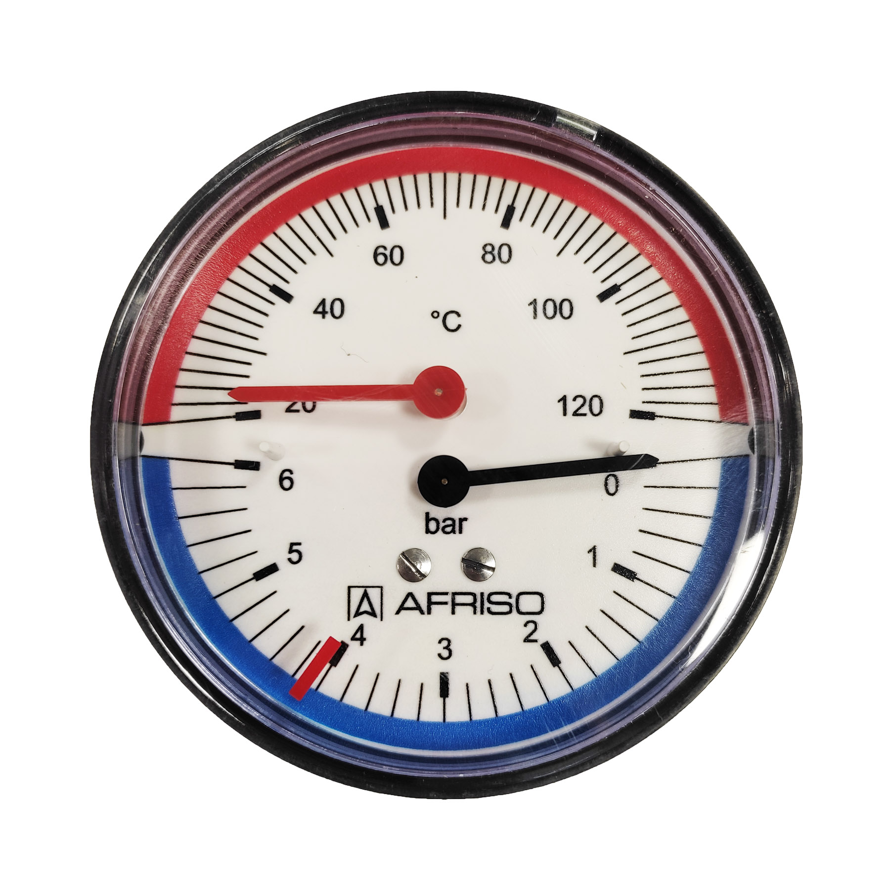 Zdjęcia - Pozostałe do ogrzewania AFRISO Termomanometr M80 120°C 6 bar aksjalny 