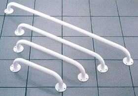 Poręcze łazienkowe dla niepełnosprawnych - metalowe 60, 80cm : długość - 60 cm
