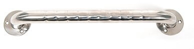 Poręcze łazienkowe ze stali nierdzewnej karbowana : długość - 60 cm