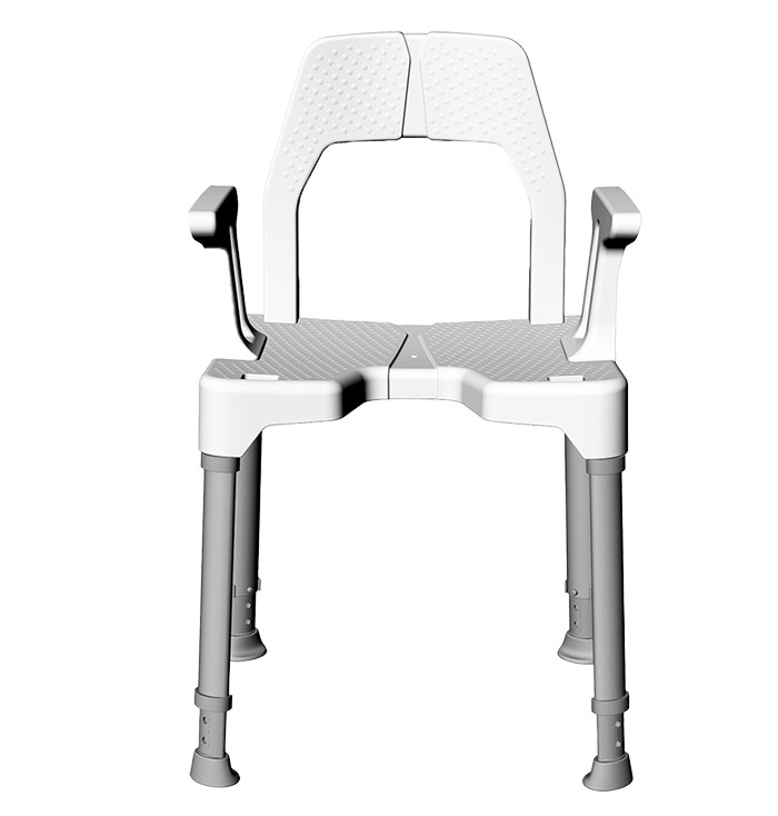 Dietz Tayo - krzesło prysznicowe z regulacją wysokości : Dietz krzesełka - z oparciem i podłokietnikami