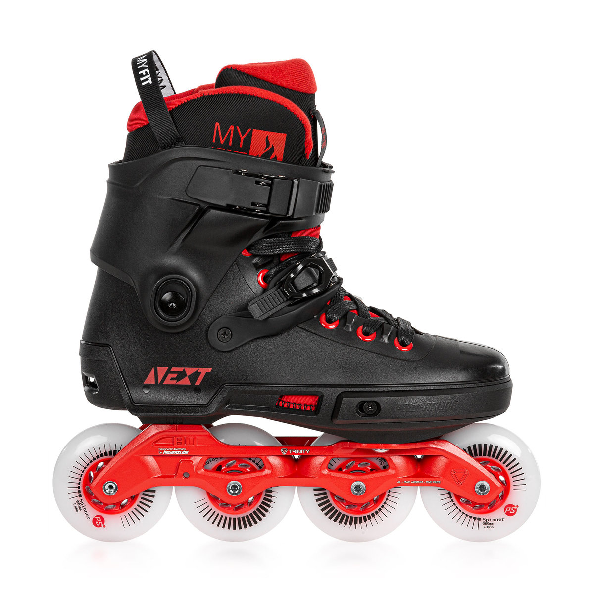 Powerslide Next 80 - Czarno/Czerwone - 44-45