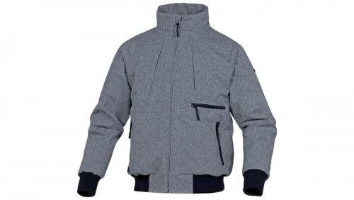 Delta Plus Kurtka wiatrówka z poliestru powlekanego poliuretanem podszewka pikowana poliester TAFTA kolor szary rozmiar XXL SANREGRXX SANREGRXX