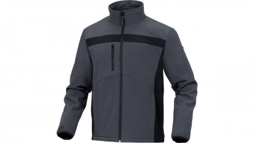 delta plus Kurtka Softshell z poliestru i elastynu czarno-szara rozmiar L LULE2GRGT