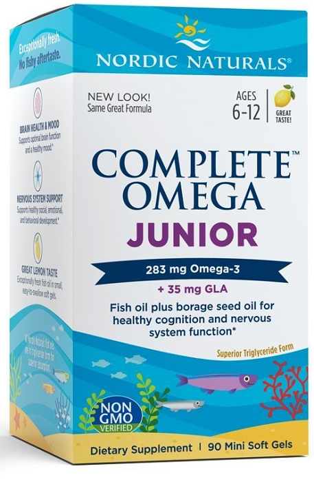 Complete Omega Junior, 283mg Lemon - 90 softgels NORDIC NATURALS