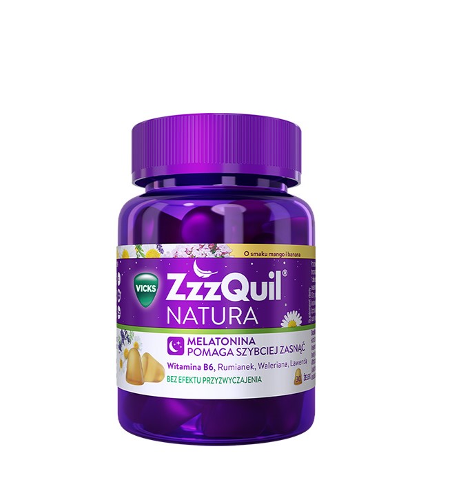 ZzzQuil Natura x 30 żelek o smaku mango i banana
