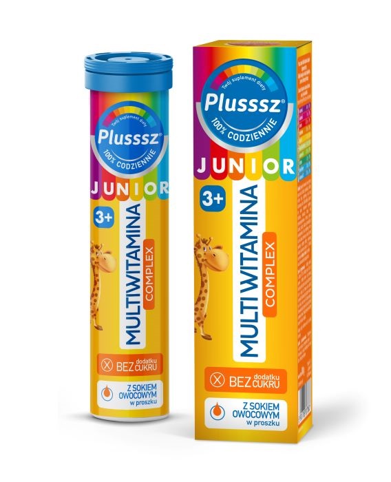 Polski Lek PLUSSSZ JUNIOR MULTIWITAMINA COMPLEX, 20 tabl. mus.