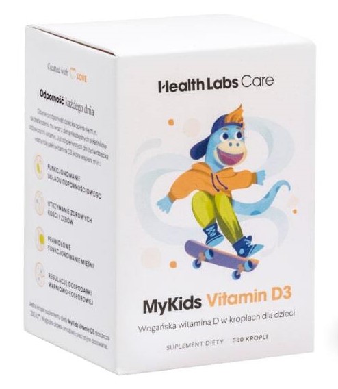 Health Labs Care Sp. z o.o. HEALTH LABS MyKids Vitamin D3 Na Wsparcie Układu Odpornościowego Dziecka - 9,7 ml