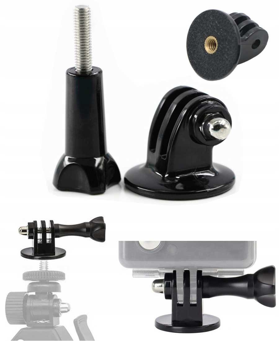 Adapter Z Śrubą Na Statyw 1/4 Cala Gopro 5 6 7 8 9