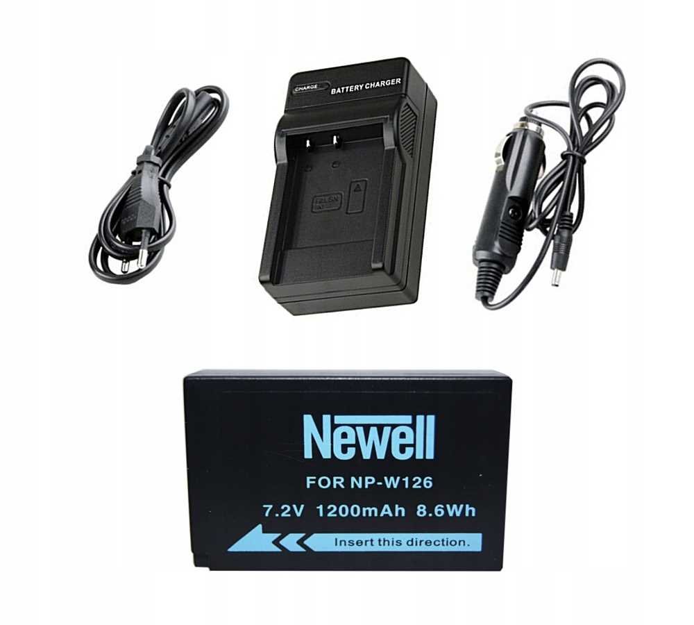 Zestaw Ładowarka Sieciowa +Akumulator Newell Do Fuji Np-W126