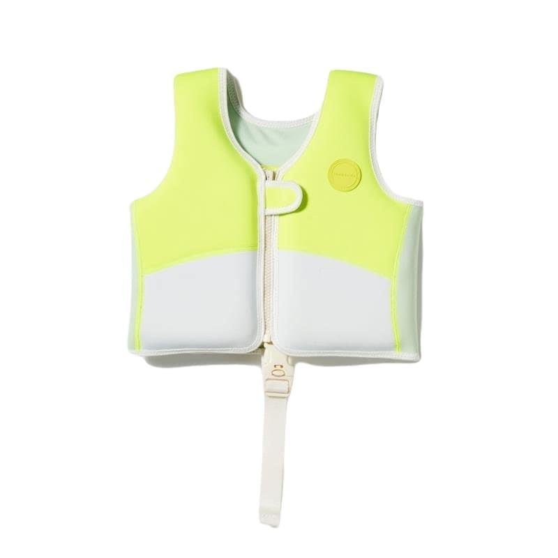 Sunnylife - Kamizelka do pływania (1-2la ta) - Shark Tribe, Blue Neon Citrus