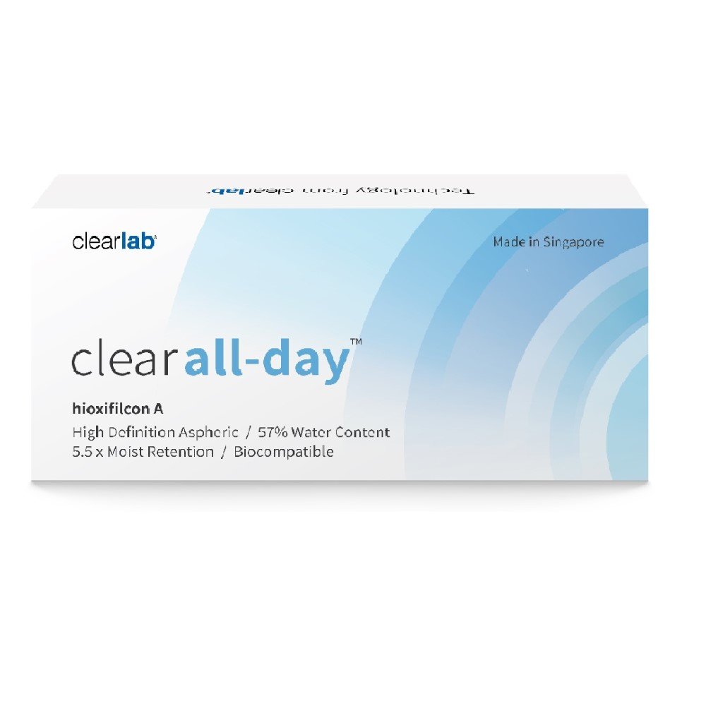 Clear Lab, Clear All-day, Soczewki wielodniowe Bezbarwne -1,25, 30 szt.