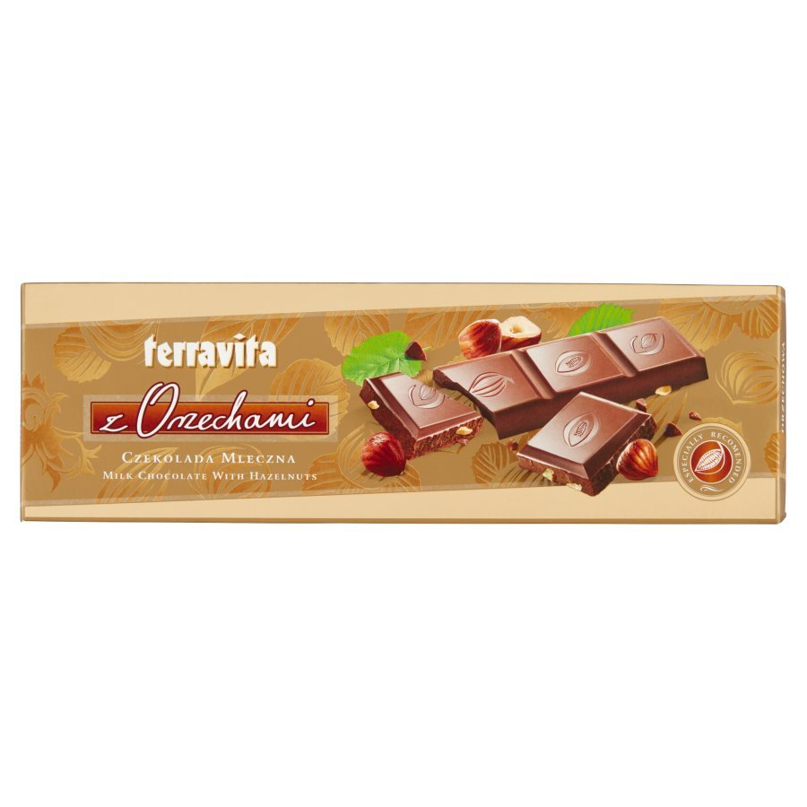 Terravita CZEKOLADA MLECZNA Z ORZECHAMI 225 G.