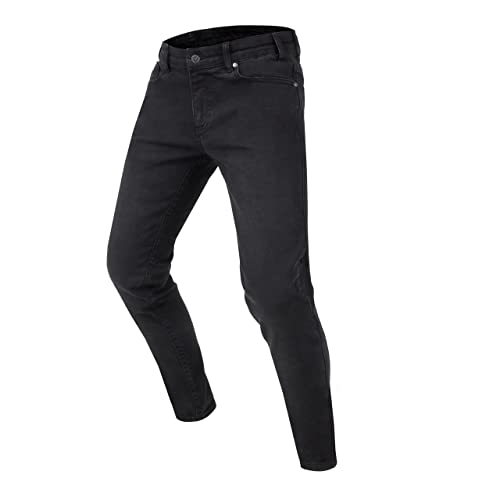 REBELHORN Classic III dżinsy motocyklowe dla mężczyzn Kevlar Dupont wstawki SAS-TEC ochraniacze na kolana i biodra, slim fit