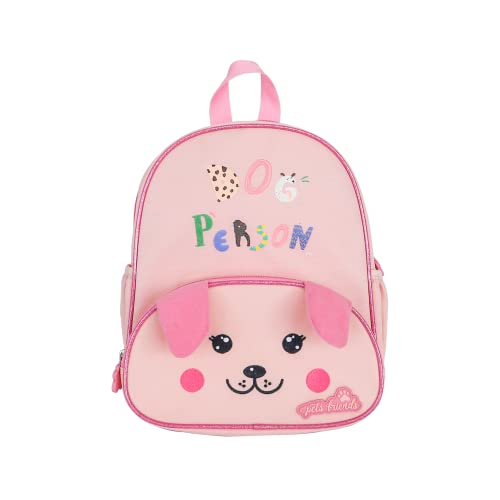Ambar Plecak dziecięcy Dog Person Pink Furry, Różowy, Talla única, Casual