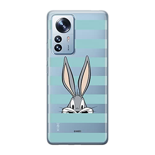 ERT GROUP etui na telefon Xiaomi 12 PRO, case oryginalny i oficjalnie licencjonowany przez Looney Tunes, wzór Bugs 011, optymalnie dopasowane, plecki z TPU częściowo przeźroczyste