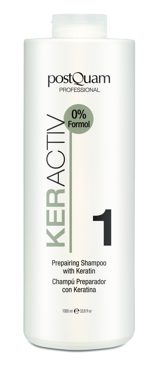 PostQuam, Champu Preparador Con Keratina, Szampon Do Włosów, 1000 Ml